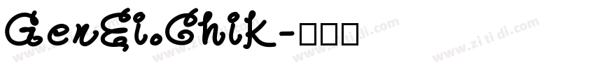GenEi Chik字体转换